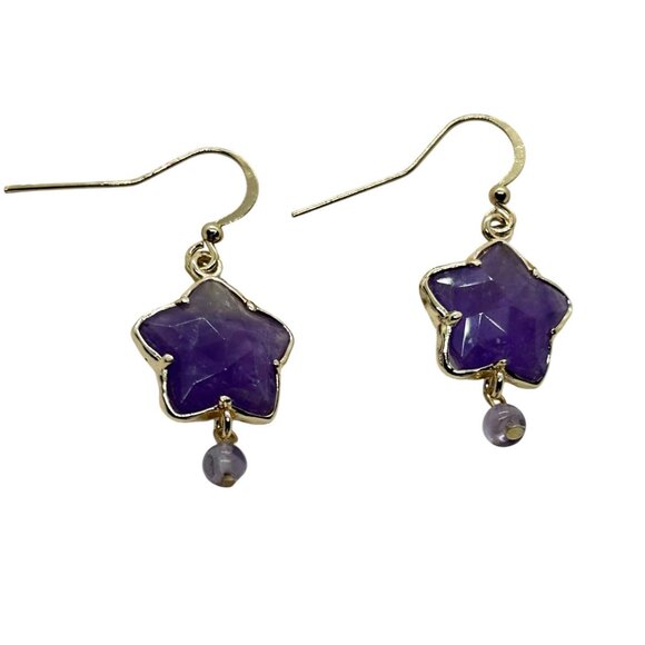 Stylish Amethyst Dangle earrings - Picture 1 of 5